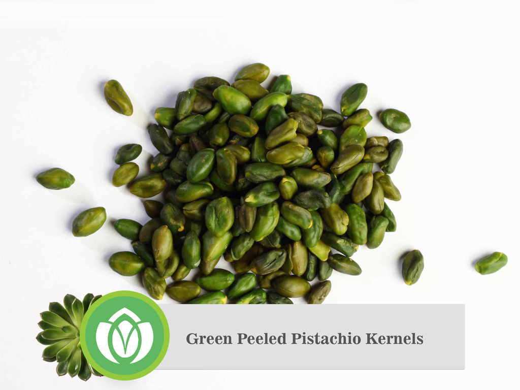 Green-Peeled Pistachio Kernels
